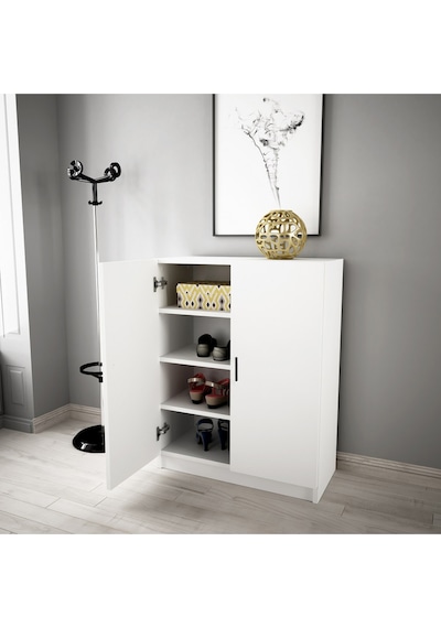 Alesta Life 2 Kapaklı 4 Raflı Ayakkabılık, Çok Amaçlı Dolap, Ayakkabı Dolabı Beyaz Alesta Life 2 Kapaklı 4 Raflı Ayakkabılık, Çok Amaçlı Dolap, Ayakkabı Dolabı Beyaz