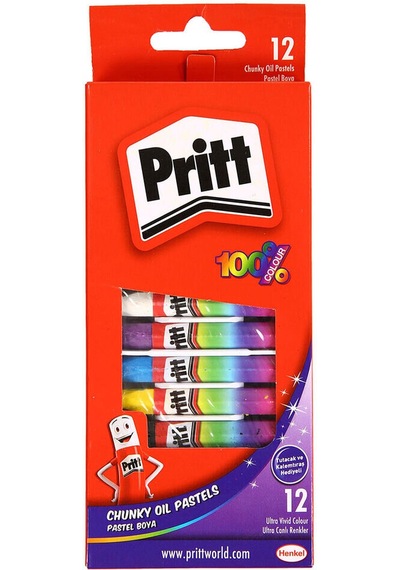 2 Adet Pritt 12'li Pastel Boya Diğer