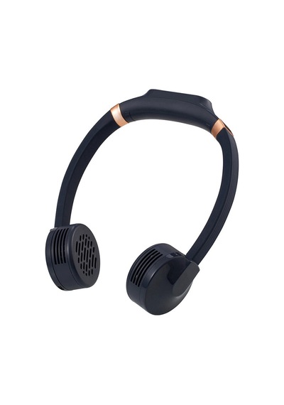Lacivert Taşınabilir Ve Şarjlı Boyun Fanı- Built-in 2000mah Neck Fan Nave Blue