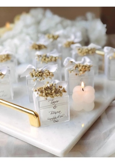 Bernami Mumluk Şamdanpinterest Özel Düğün Lüks Mini Çiçekli Bubble Mum 15 Adet Diğer