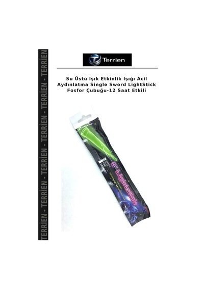 Su Üstü Işık Etkinlik Işığı Acil Aydınlatma Single Sword Lightstick Fosfor Çubuğu-12 Saat Etkili Çok Renkli