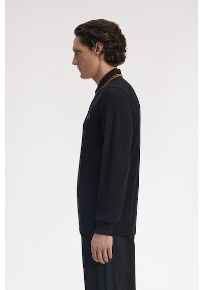 Fred Perry M3636 Ls Twin Tipped Fp Erkek Polo Tişört Siyah