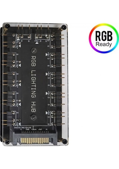 5v 3-pin Rgb 10 Port Hub 3pin Argb İçin Adaptör Uzatma Kablosu