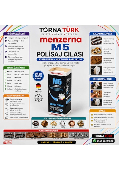 Menzerna M5 Süper Finiş Polisaj Cilası Beyaz