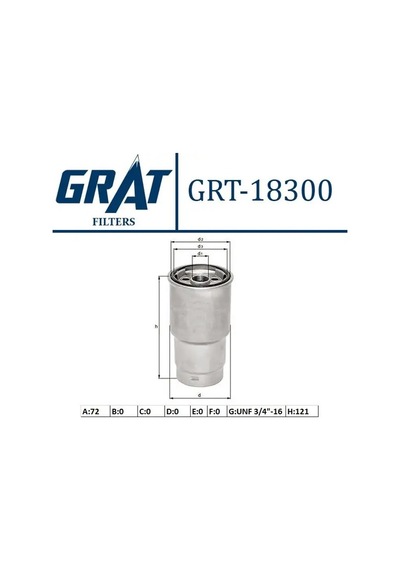 Grat 18300 Yakit Filtresi 2339064450