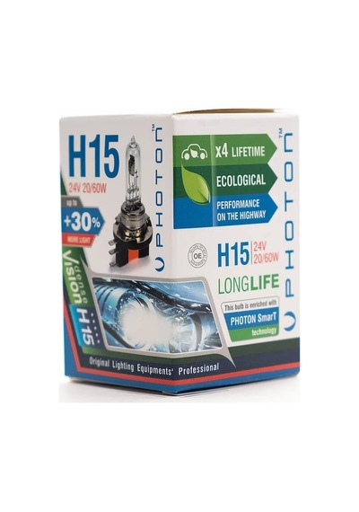 Ampul H15 24v 20/60w Halogen Serisi Pht Ph6615 Çok Renkli
