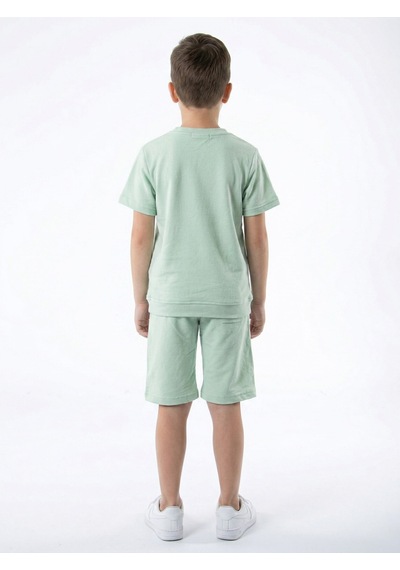 Xo Kids Erkek Çocuk Yazlık 2li Alt Üst Takım Tişort + Şort 8-14 Yaş 4221 Mint