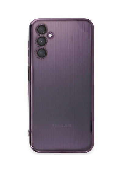 Samsung Galaxy Uyumlu A14 4g Kılıf Razer Lensli Silikon - Mor Bz8683140484255