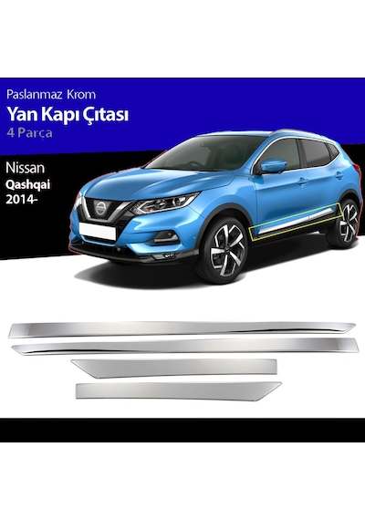 Nissan Qashqai Yan Kapı Çıtası Krom 2014-2015-2016-2017-2018-2019