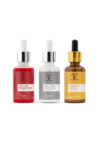 Vitanova Aha-Bha Peeling Serum 30 ML + Dark Spot Serum 30 ML + Vitamin C serum 30 ML