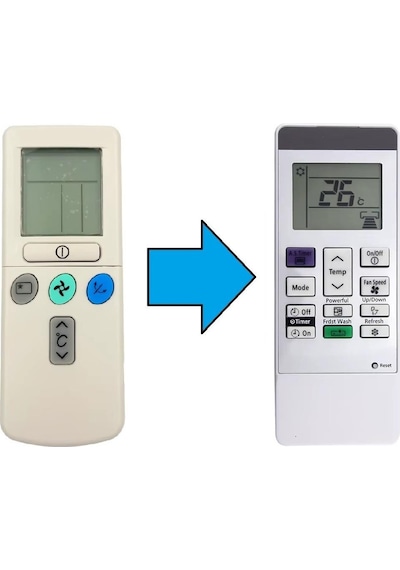 Hitachi İle Uyumlu Model Rar-3u4 Rar-2p2 Rar-3u1 Rar-3u2 Rar-3u3 Klima Kumandası