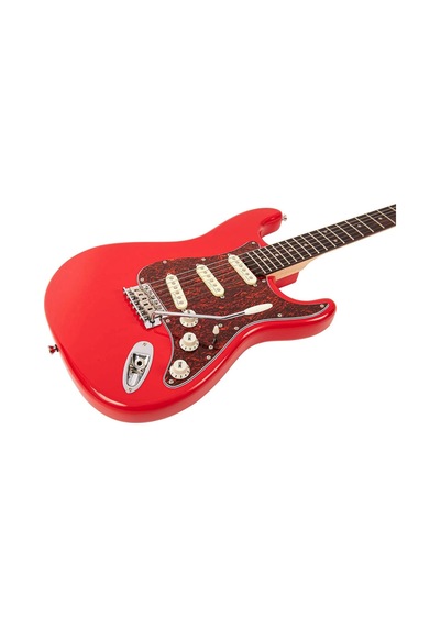 Vintage V60 Coaster Elektro Gitar - Gloss Red
