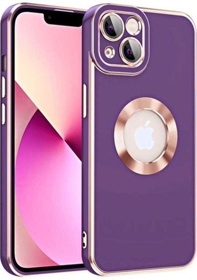 Apple Uyumlu iPhone 14 Plus Kılıf Zore Kongo Kapak Koyu Mor