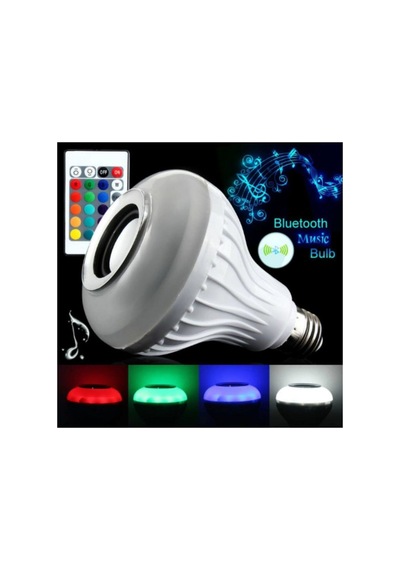 Bluetooth Hoparlörlü Usb Girişli Led Ampül Renkli