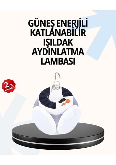 Katlanabilir 5 Kanatlı Solar Led Bahçe Ve Kamp Lambası Mh-hs8623-8173