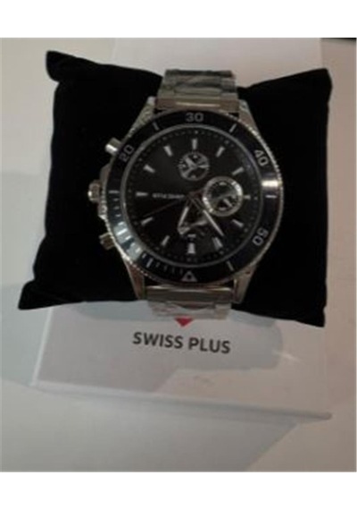 Swiss Plus Man Watch Basic Seri Model-7 St3504ags Lüx Black-silver Diğer