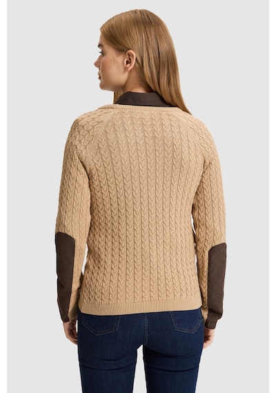 U.S. Polo Assn. Kadın Camel Bisiklet Yaka Basic Kazak 50327560-vr015