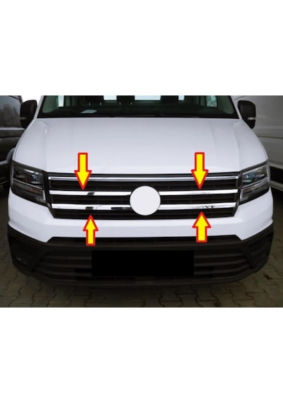 Vw Crafter Krom Ön Panjur 4 Prç. P.çelik 2017 Ve Üzeri
