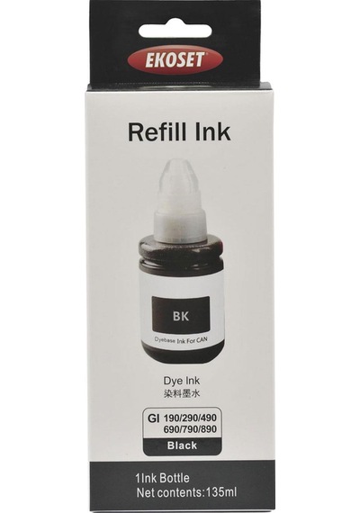 Ekoset Canon Pixma G3411 Uyumlu Siyah Mürekkep 135 Ml