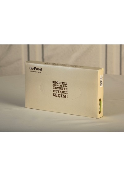 Eczane Poşeti Bio Kutulu Büyük Boy 100'lü 25 x 28 CM