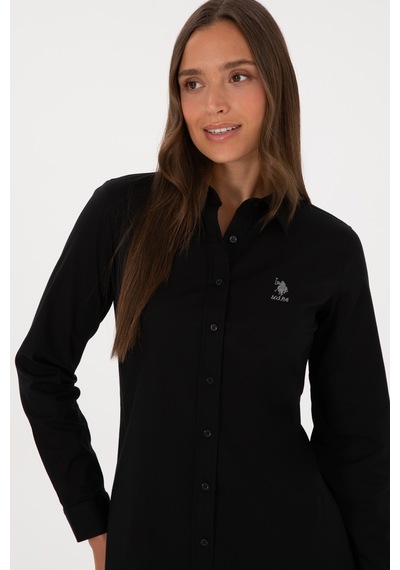 U.s. Polo Assn. Kadın Siyah Gömlek Basic 50307989-vr046 Siyah