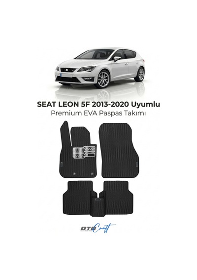 OtoCraft Seat Leon 5f 2013-2020 Araca Özel 3d Havuzlu Eva Paspas Tam Set 5 Parça