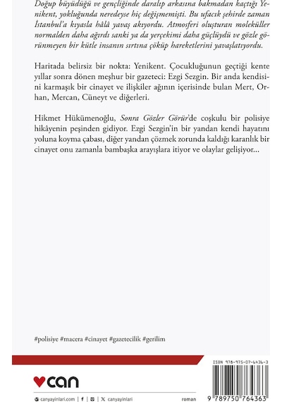 Sonra Gözler Görür - Hikmet Hükümenoğlu - Can Yayınları