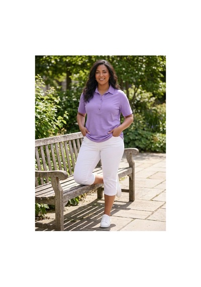 Hanezza Polo Yaka T-shirt Lila - 35199535 Lila