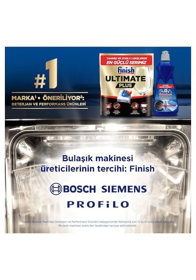 Finish Ultimate Plus Bulaşık Makinesi Deterjanı Kapsül Tablet Limon 60 Adet