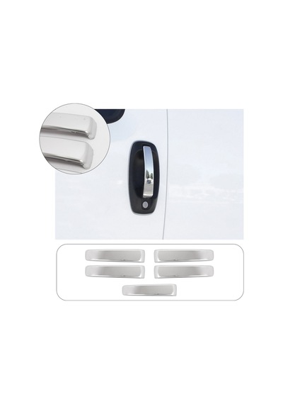 Fiat Fiorino Uyumlu 2007 Ve Üzeri Krom Kapı Kolu 5 Kapı Paslanmaz Çelik