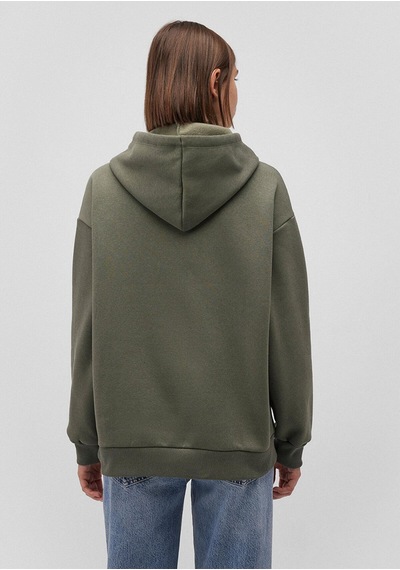Mavi M1600361-71581 Kadın Mavi Logo Kapüşonlu Sweatshirt M1600361-71581-R0641 Haki