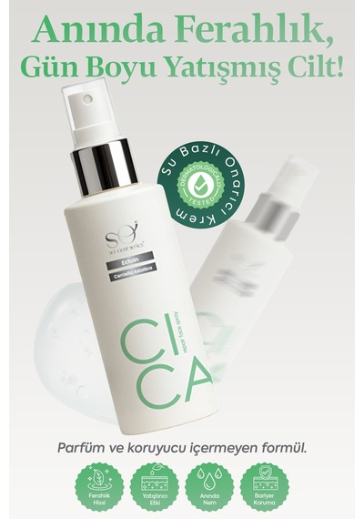 Soi Cosmetics Hassas Ciltler İçin Nemlendirici ve Onarıcı Cica Yatıştırıcı Yüz Spreyi 100 ML