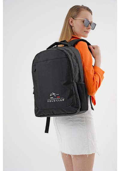 Cambridge Polo Club Unisex Çok Gözlü Sırt Çantası Plcan2172 Siyah