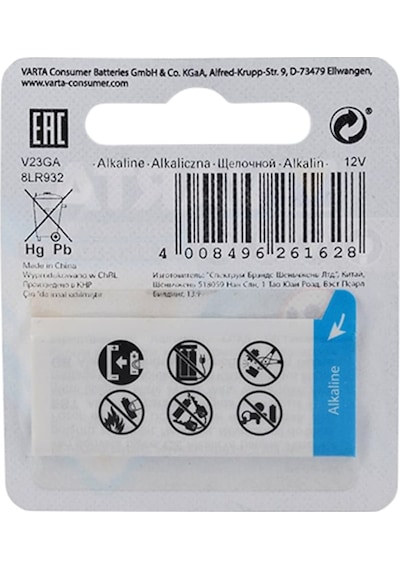 Varta 4223 V23GA 12V Alkalin Pil