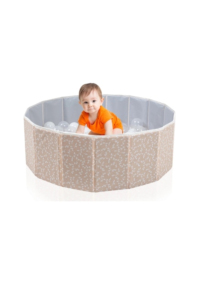 Babyjem Katlanabilir Bebek Top Havuzu Somon Çiçek