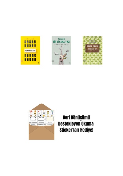 Düşme Korkusu + Romantik Bir Viyana Yazı + Damla Damla Günler 4 + Okuma Sticker'ları