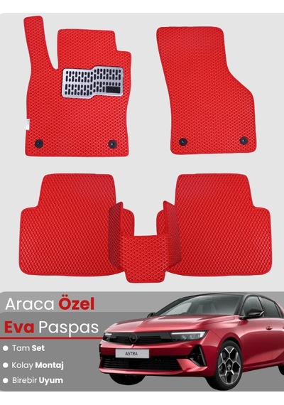 Opel Astra L Elektrikli 2022-2025 Uyumlu Eva Paspas Tam Set Araca Özel,kolay Montaj 617