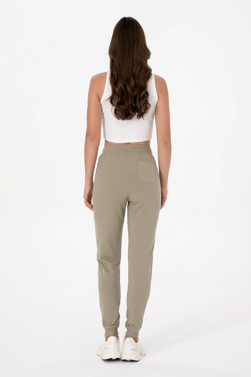 U.S. Polo Assn. Kadın Açık Haki Jogger Eşofman Altı 50313584-VR183