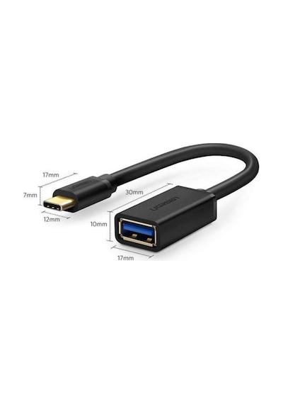 Ugreen Type-C Usb 3.0 Dönüştürücü Kablo Siyah