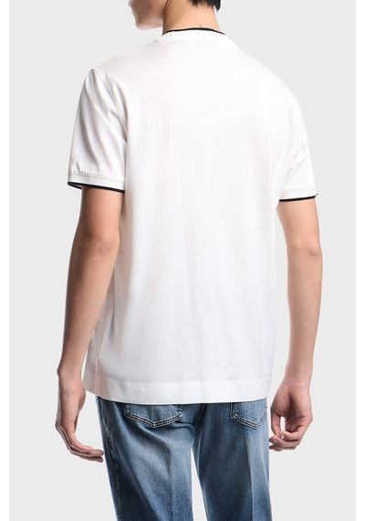 Emporio Armani Pamuk Karışımlı Slim Fit Bisiklet Yaka T Shirt Erkek T Shirt Em005271 Af10017 U0003 Beyaz Emporio Armani Pamuk Karışımlı Slim Fit Bisiklet Yaka T Shirt Erkek T Shirt Em005271 Af10017 U0003 Beyaz