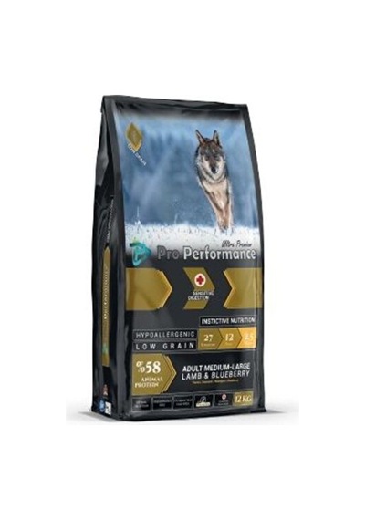 Adult Dog Medium Large Lamb,blueberry 12 Kg Pro Perf.