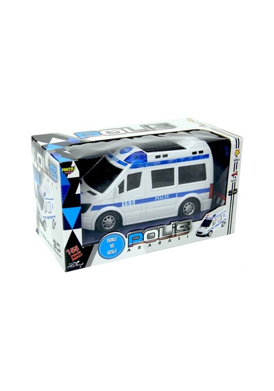 Prestij Işıklı Sesli Pilli Polis Arabası