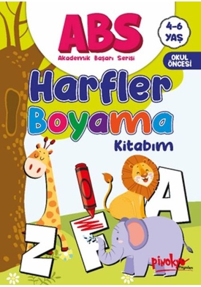 Abs 4-6 Yaş Harfler Boyama Kitabım - Glob-645733