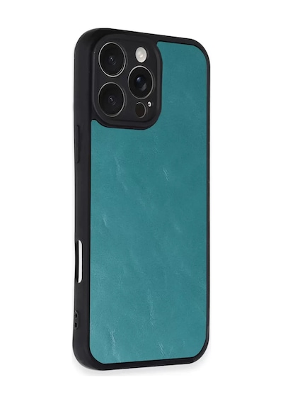 Newface Apple Uyumlu iPhone 16 Pro Max Kılıf Aras Deri Kapak - Açık Yeşil