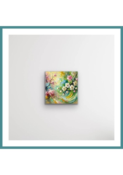 Trendexa İlkbahar Mevsimi Kanvas Tablo 60x60cm Mac Çok Renkli