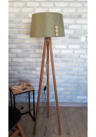 Lambada Düğme Aksesuarlı,3 Ayaklı Lambader,Aydınlatma,Abajur(232636805)