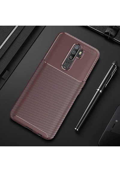 Oppo A9 2020 Kilif Karbon Silikon Case 392449639