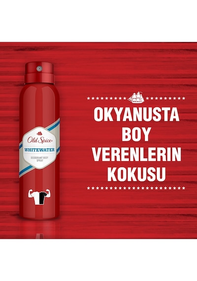 2 Adet Old Spice Whitewater Sprey Deodorant 150 Ml Erkekler İçin İkili Set Güçlü Koku Ada Esintisi