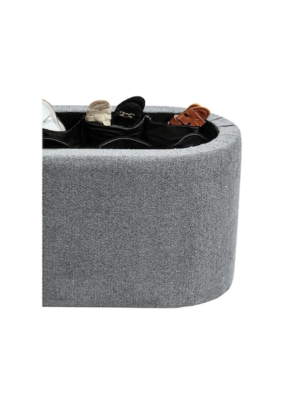 Contes Bohem Sandıklı Orta Sehpa Puf/bench , Gri