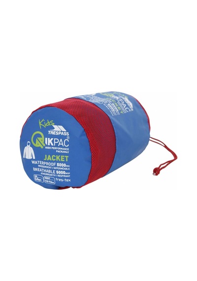 Trespass Qıkpac X - Unısex Kıds Packaway Jacket Tp75 Mavi Mavi